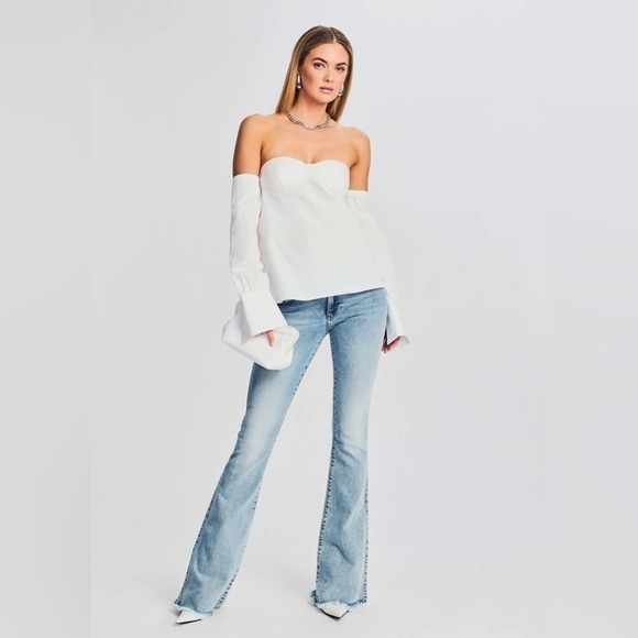 New! SER.O.YA RANDI OFF THE SHOULDER TOP Size S NWT - Picture 6 of 9